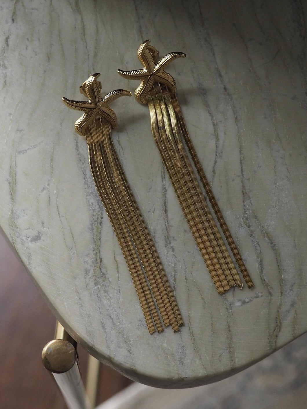 Pendientes Magic estrella - Acero dorado 316L baño oro 18k