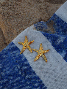 Pendientes Carcavelos · latón baño oro 18k