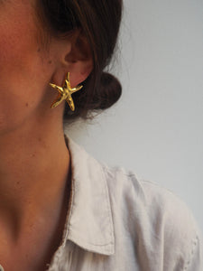 Pendientes Carcavelos · latón baño oro 18k