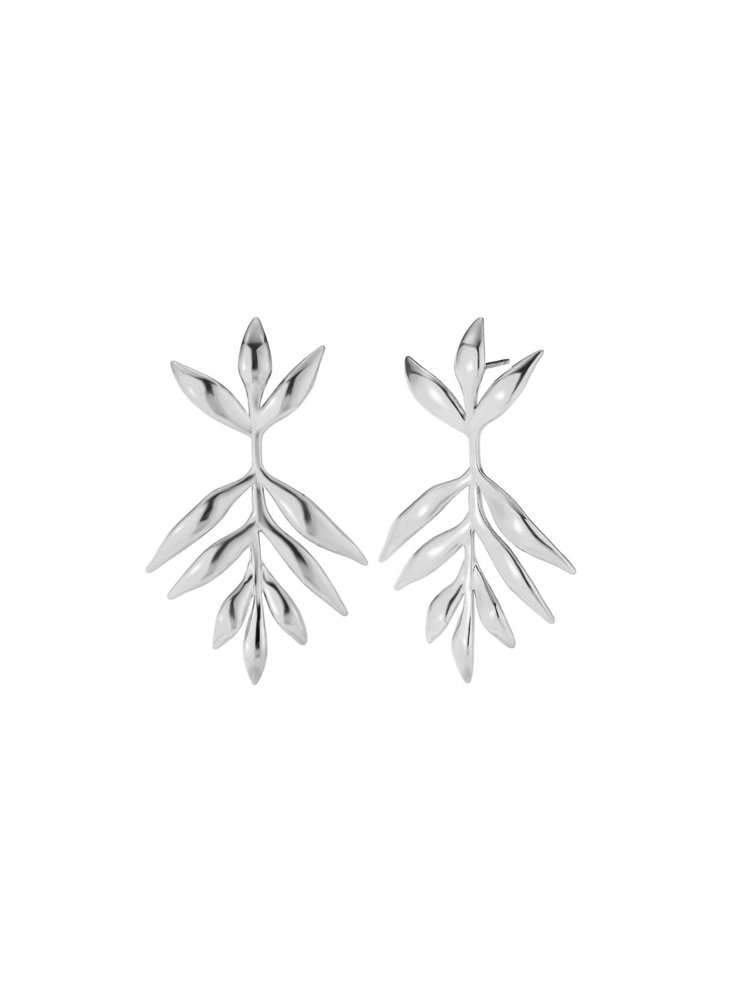 Pendientes Leonor - Acero plateado 316L baño plata rodiada
