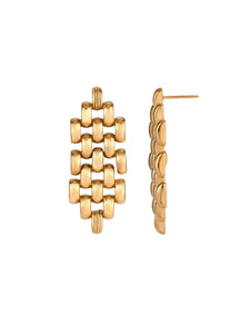 Pendientes Casilda - Acero dorado 316L baño oro 18k