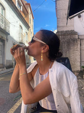 Cargar imagen en el visor de la galería, Pendientes Oeiras - Acero dorado 304L baño oro 18K