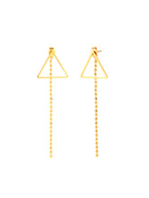 Cargar imagen en el visor de la galería, Pendientes Geometric 010 - Acero dorado 316L baño oro 18k - par 25€ unidad 13€