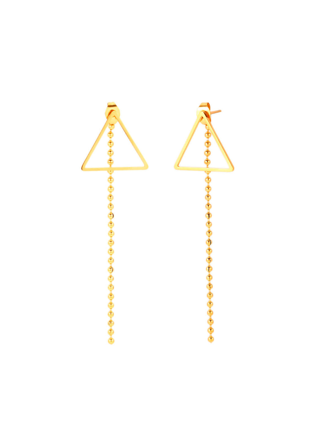 Pendientes Geometric 010 - Acero dorado 316L baño oro 18k - par 25€ unidad 13€