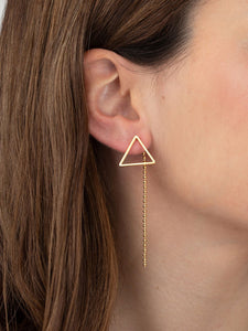 Pendientes Geometric 010 - Acero dorado 316L baño oro 18k - par 25€ unidad 13€