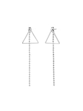 Cargar imagen en el visor de la galería, Pendientes Geometric 010 - Acero plateado 316L baño plata rodiada - par 25€ unidad 13€