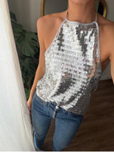 Cargar imagen en el visor de la galería, Top plateado - Talla: S, M y L