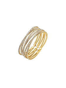 Pulsera Amanda - Bronce baño oro 18K