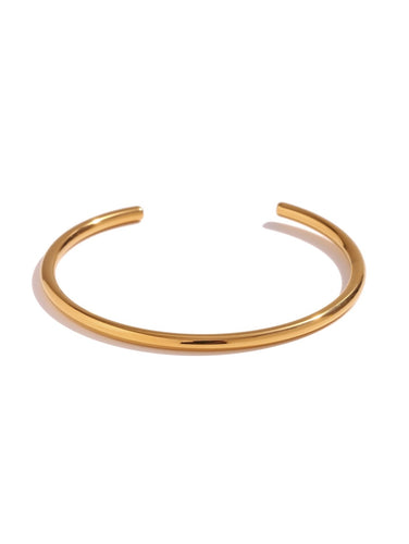 Pulsera esclava · Acero dorado 316L baño oro 18k