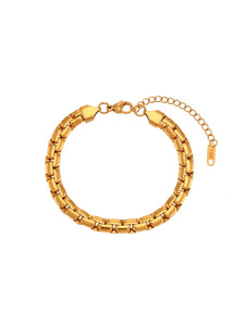 Pulsera Catalina - Acero dorado 316L baño oro 18k