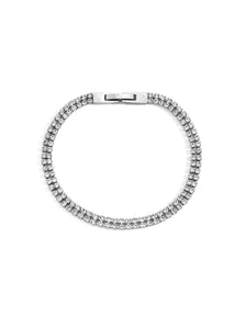 Pulsera Abril - Acero plateado 316L baño plata rodiada