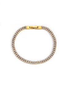 Pulsera Abril - Acero dorado 316L baño oro 18k
