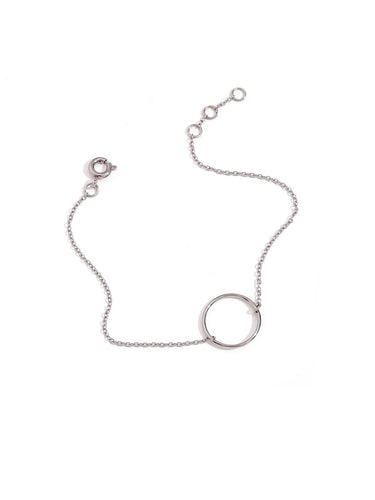 Pulsera GEOMETRIC 007 - Acero plateado 316L baño plata rodiada
