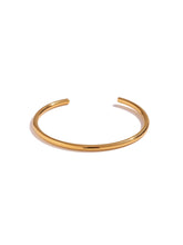 Cargar imagen en el visor de la galería, Pulsera esclava rígida - Acero dorado 316L baño oro 18k