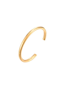 Pulsera esclava rígida - Acero dorado 316L baño oro 18k