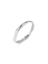 Cargar imagen en el visor de la galería, Pulsera rígida martillada · Acero 316L baño plata rodiada