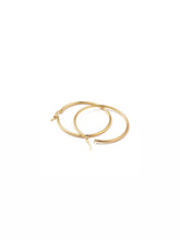Cargar imagen en el visor de la galería, Pendientes aros 20 mm · Acero dorado 316L baño oro 18K