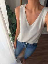 Cargar imagen en el visor de la galería, Top punto plateado - Talla única