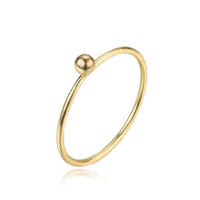 Cargar imagen en el visor de la galería, ANILLO BOLITA -PLATA 925 BAÑO ORO 24K