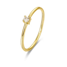 Cargar imagen en el visor de la galería, ANILLO CIRCONITA PEQUEÑA - PLATA 925 BAÑO ORO 24K
