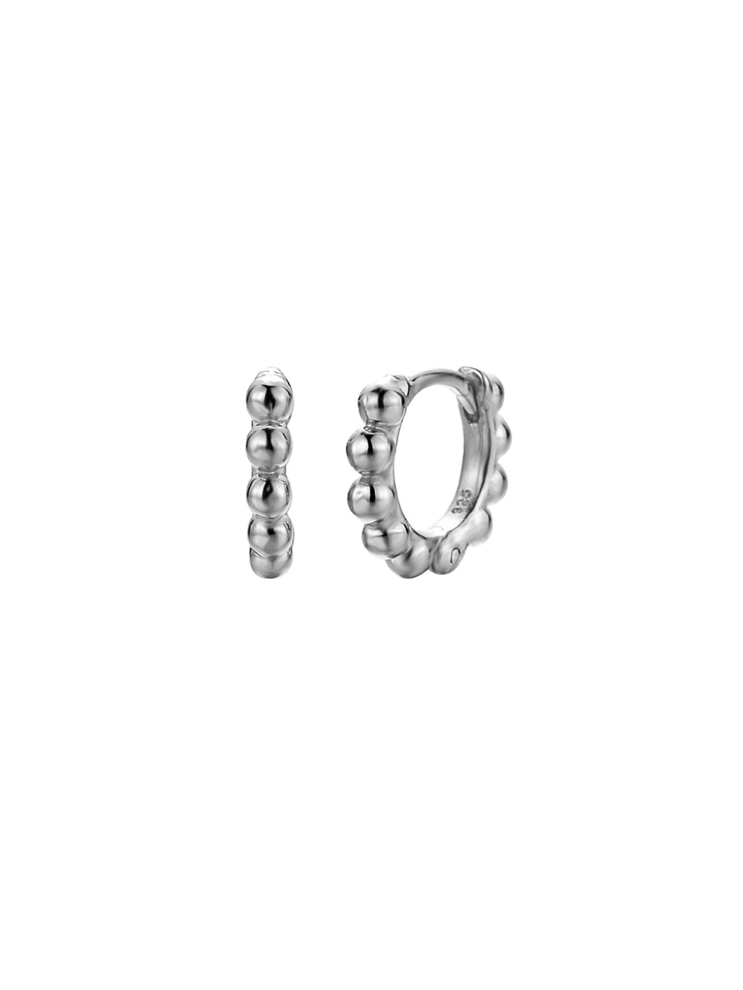 Pendiente aro bolitas 10 mm - Plata 925 - par 25€ unidad 13€
