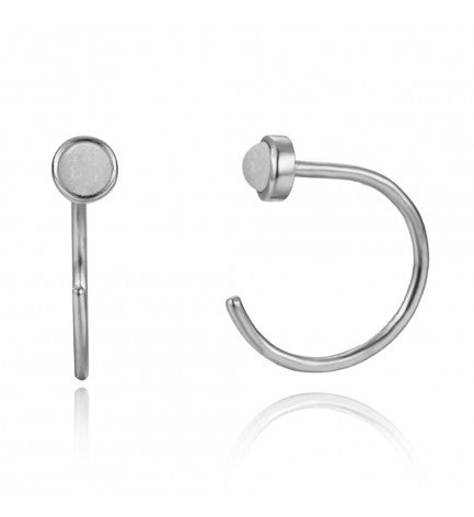 PENDIENTES MINERAL 12 mm - PLATA 925- par 25€ unidad 13€