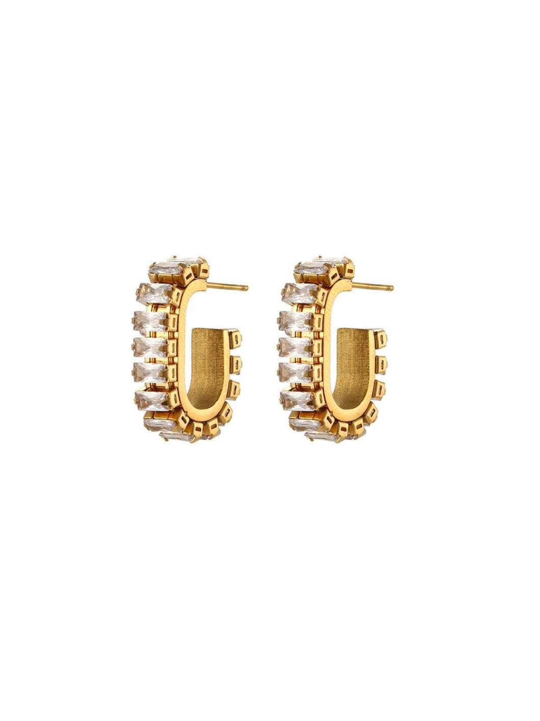 Pendientes Gloria - Acero dorado 316L baño oro 18K