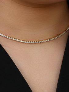 Collar Casilda - Acero dorado 316L baño oro 18K