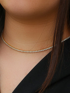 Collar Casilda - Acero dorado 316L baño oro 18K
