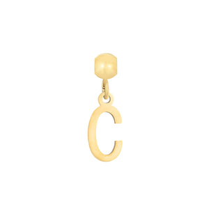 Collar personalizado letras - Acero dorado 316L baño oro 18k