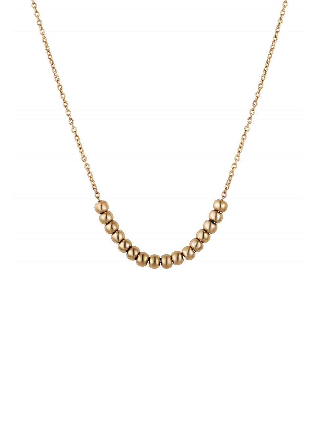 Collar bolitas - Plata 925 baño oro 18K