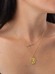 Collar Cruz 38 + 3 cm - Plata 925