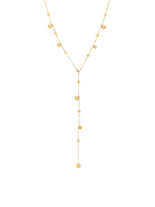 Collar Bolitas • Acero dorado 316L baño oro 18K