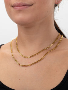 Collar Leonor • Acero dorado 316L baño oro 18K