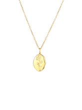 Cargar imagen en el visor de la galería, Collar ROSA - acero dorado baño oro 24K