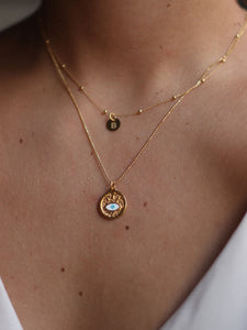 COLLAR CHENNAI - PLATA BAÑO ORO 24K