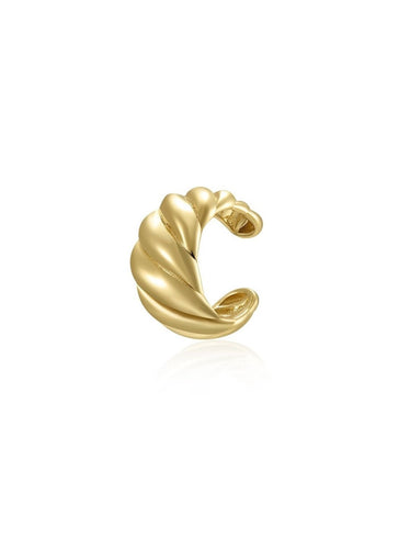 Pendiente ear cuff croissant - Plata 925 baño oro 18K