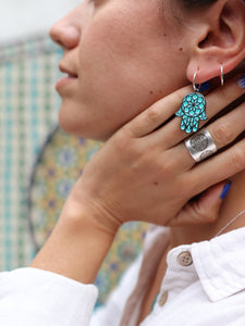 Pendientes aro 14mm HISHAM - Plata 925