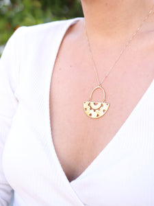 COLLAR MARWAN - PLATA BAÑO ORO 24K