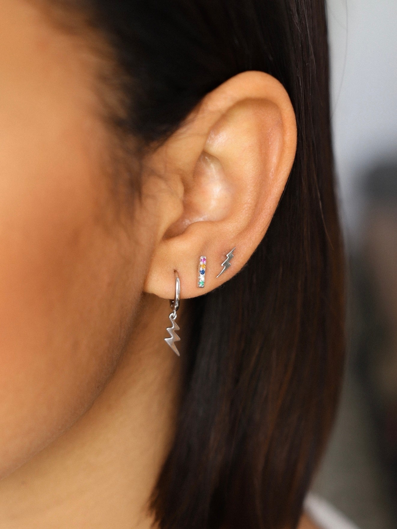 Pendientes rayo colgante best sale