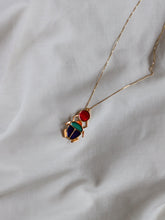 Cargar imagen en el visor de la galería, Pack: Collar + Pendientes barra KEOPS - Plata 925 baño oro 18k