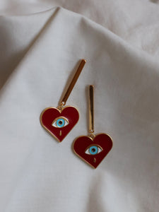 PENDIENTES BARRA MICERINO - BAÑO ORO 24K - par 30€