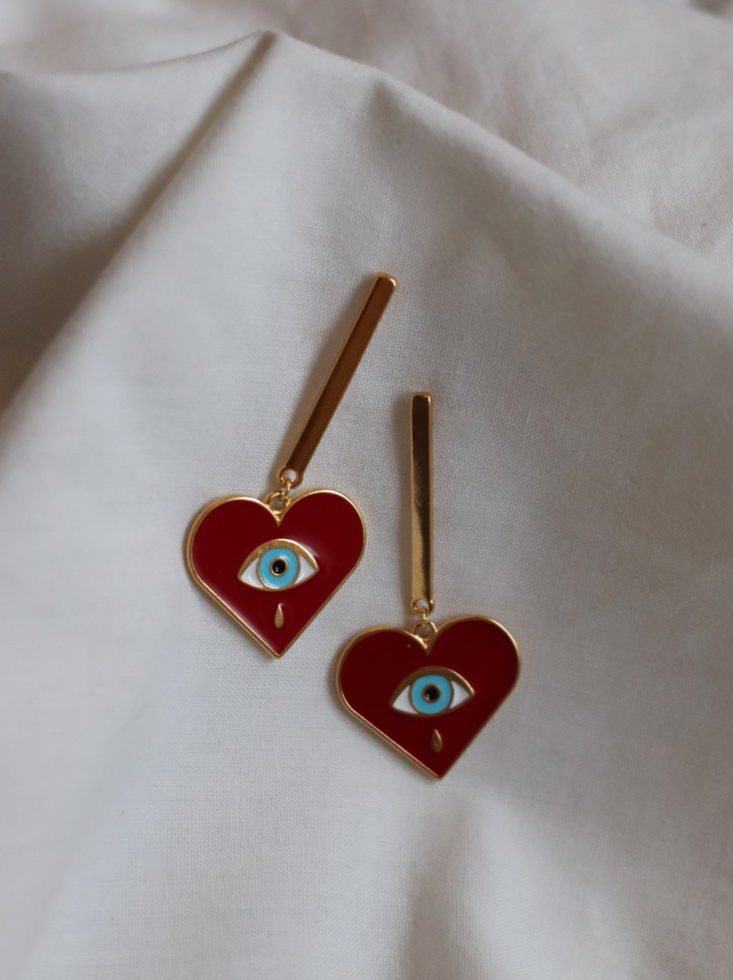 PENDIENTES BARRA MICERINO - BAÑO ORO 24K - par 30€