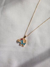Cargar imagen en el visor de la galería, Collar BENIN - Plata 925 baño oro 18k