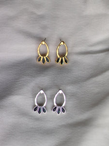 Pendientes CHAD - Plata 925 baño oro 18k - par 25€