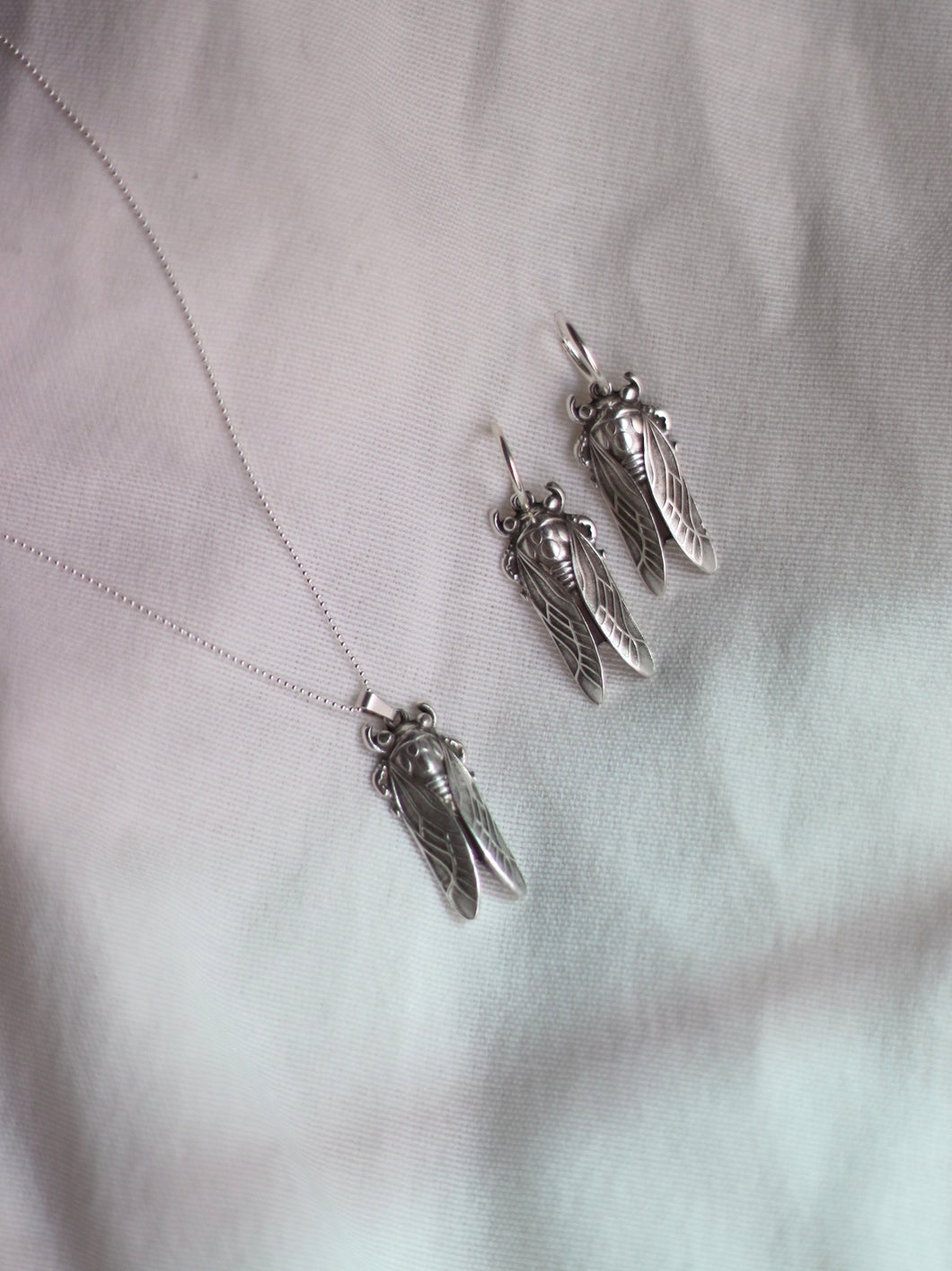 Pack: Collar + pendientes aro ANGOLA- Plata 925