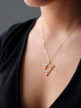 Cargar imagen en el visor de la galería, PACK: COLLAR + PENDIENTES BARRA CAMERÚN - PLATA BAÑO ORO 24K