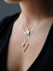Collar BENIN - Plata 925 baño oro 18k