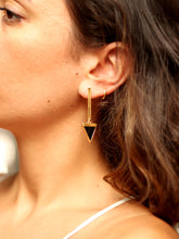 Cargar imagen en el visor de la galería, PACK: COLLAR + PENDIENTES BARRA UNIS - PLATA 925 BAÑO ORO 24K