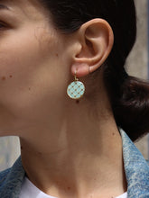 Cargar imagen en el visor de la galería, PENDIENTES ARO &quot;CLICK&quot; 12mm ALFAMA - PLATA BAÑO ORO 24K